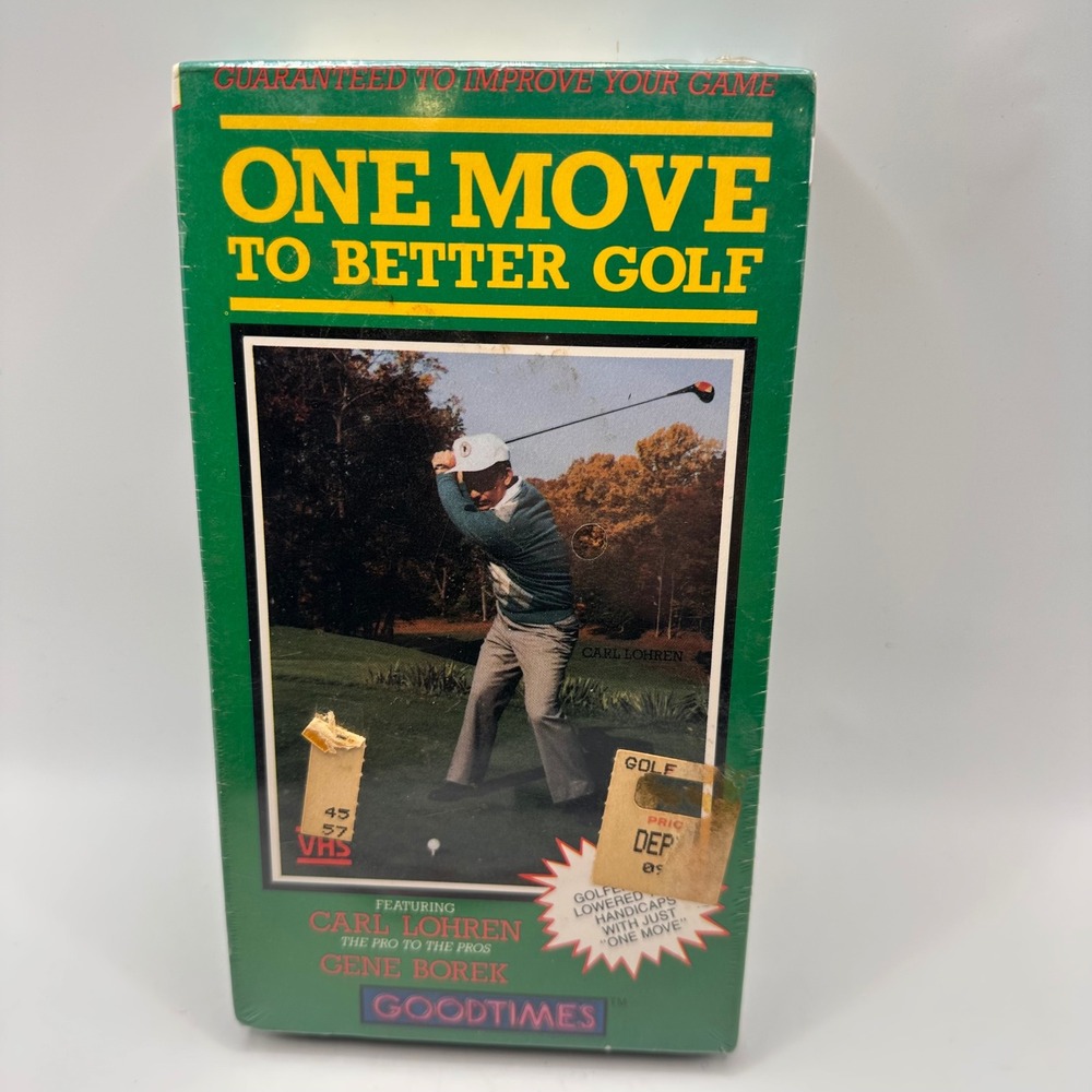 NEW! One Move to Better Golf VHS Carl Lohren Gene Borek Instructional Vintage